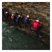 Coasteering traverse